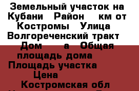 Земельный участок на Кубани › Район ­ 4км от Костромы › Улица ­ Волгореченский тракт › Дом ­ 124а › Общая площадь дома ­ 12 › Площадь участка ­ 600 › Цена ­ 120 000 - Костромская обл. Недвижимость » Дома, коттеджи, дачи продажа   